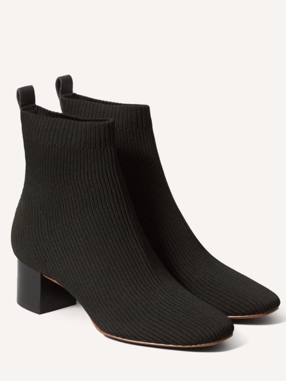 NEW Everlane The Glove Black Knit Sock Ankle Boots 9